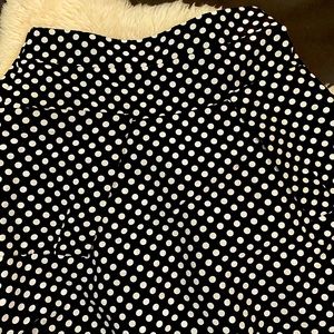 Sun Kim polkadot taffeta midi skirt - size medium